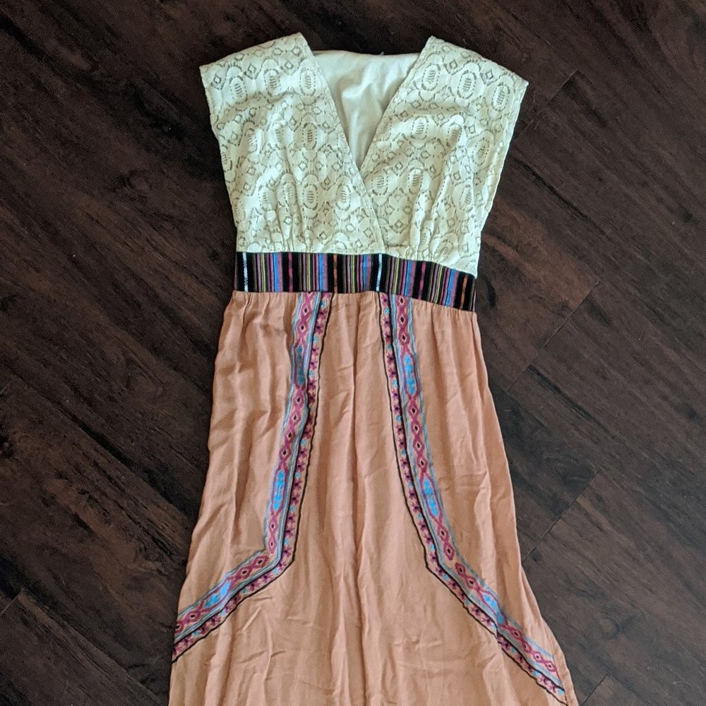 Boho Lace Peachy Maxi
